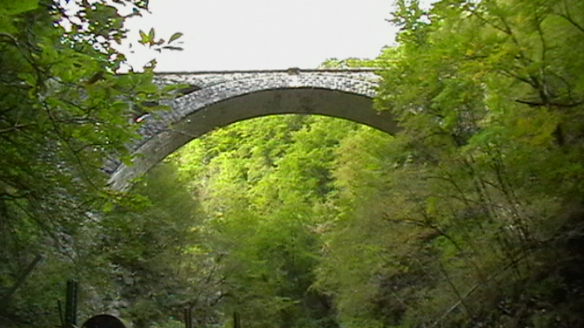 Steinbrücke in der Vintgar Klamm