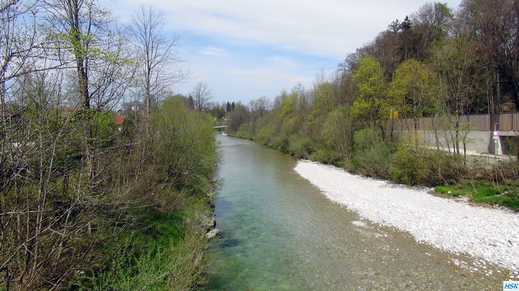 Fliegenfischen in der deutschen Traun im April 2015