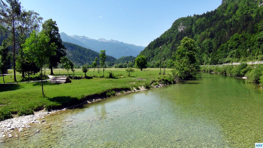 Fliegenfischen in der Sava Bohinjka im Juni 2015