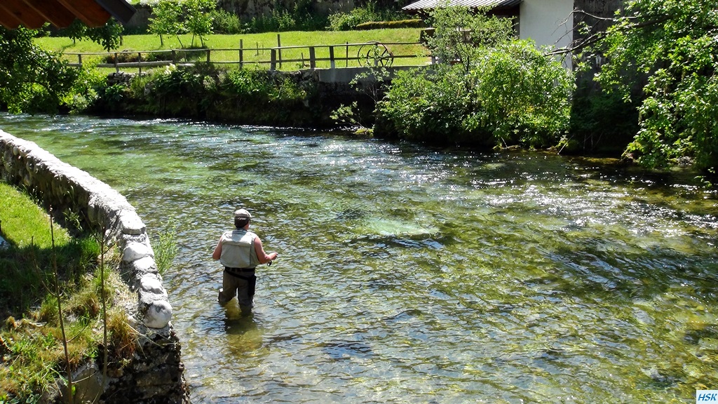 Fliegenfischen in der Radovna im Juni 2015