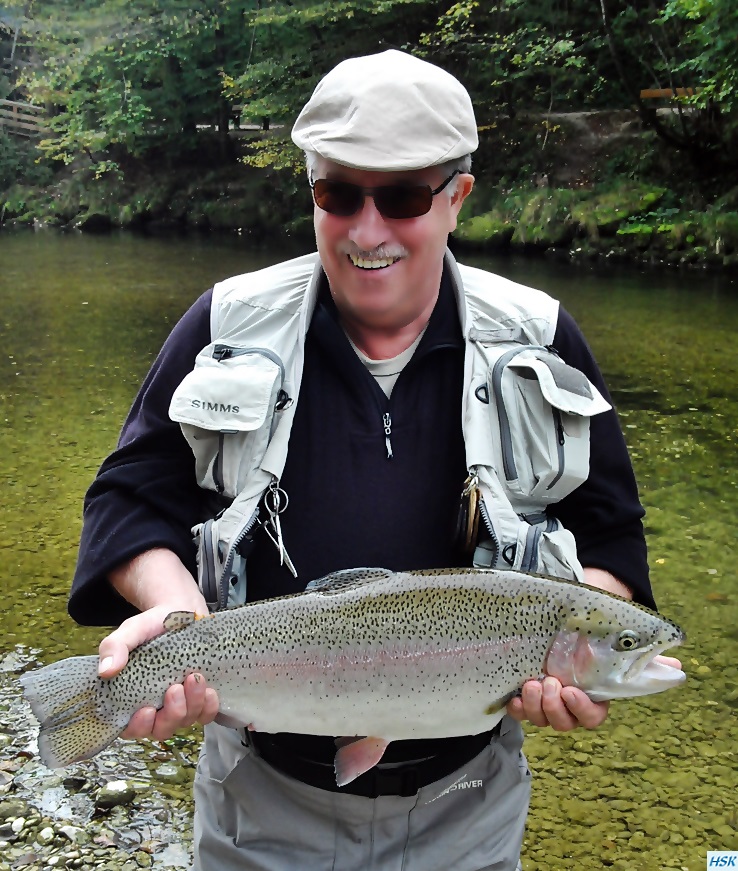 Fliegenfischen in der traditionellen Strecke der deutschen Traun von Rudi heger im Oktober 2015 